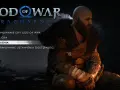 Kratos w menu gry God of War Ragnarök. Ten poradnik pomoże Ci przejść grę.