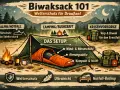 Biwaksack 101: Wetterfest, atmungsaktiv, ultraleicht. Ideal für Camping, Bushcraft und Krisenvorsorge. Die wahre Bedeutung eines Biwaksacks liegt im Schutz vor den Elementen.