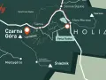 Mapa szlaku #PROJEKT zero nudy. Czarna Góra, Międzygórze, Śnieżnik, Stronie Śląskie.