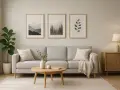 Cuadros nórdicos: transforma tu salón con estilo y calma.