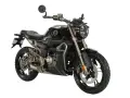 Czarny motocykl Zontes z brązowymi elementami, idealny jako pierwszy motor na kat B.