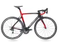 Sleek black and red Pinarello Gan RS road bike with Ultegra components and Fulcrum wheels, ready for a fast ride.