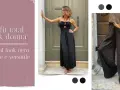 Guida al **total look significato**: abiti neri eleganti e versatili per la donna.