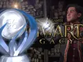 Trofeos de Hogwarts Legacy: un estudiante mira con orgullo mientras un trofeo de PlayStation brilla, rodeado de varitas mágicas.