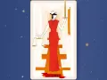 La Justicia, carta 11 del tarot, con venda en los ojos, sostiene una balanza y una espada.