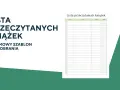 Lista przeczytanych książek – darmowy szablon do pobrania. Pomaga śledzić książki, które trzeba przeczytać, z miejscem na datę, tytuł, autora i ocenę.