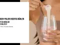 Frau gibt Kollagen-Pulver in ein Glas Wasser. Was ist das und worauf achten?