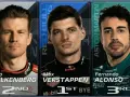 Max Verstappen, Nico Hulkenberg y Fernando Alonso, podio de la clasificación F1 Canada.