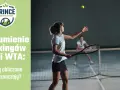 Młoda tenisistka serwuje, przygotowując się do zdobycia punktów WTA. Akademia Prince wyjaśnia rankingi.