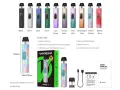 Vaporesso Xros 4 en varios colores: negro, plateado, azul, verde, lila, neón, rosa, dorado, pastel y rojo. Incluye batería, pods, cable y manual.