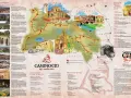 Mapa ilustrado del Camino del Cid, mostrando las etapas del camino y puntos de interés.