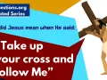 Jesus carrying His cross, illustrating what it means to take up your cross and follow Him.