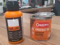 Dos productos para tratar el óxido: un transformador de óxido y un aceite antióxido incoloro. Ideales para pintar óxido y proteger superficies.