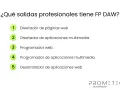FP DAW online ofrece salidas como diseñador web, programador multimedia y desarrollador de aplicaciones.