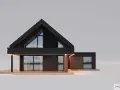 Nowoczesny dom z dużymi przeszkleniami i drewnianymi elementami. Projekt homekoncept 03 zachwyca minimalistyczną formą i dbałością o detale.