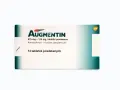Opakowanie leku Augmentin 875 mg + 125 mg, zawierające 14 tabletek powlekanych.