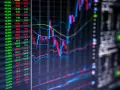 Gráfico de velas y líneas de cotización, mostrando la evolución de una cuenta contable fondos de inversión.