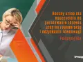 Zmęczona nauczycielka z bólem głowy. Roczny urlop dla poratowania zdrowia to czas na regenerację i odzyskanie równowagi. Pedagogika.