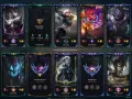 Ekran podsumowania gry League of Legends z awatarami postaci i nazwami graczy.