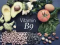 Frukt, grönsaker och nötter som är rika på folsyra vitamin B9.