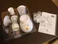 Zestaw laktatora elektrycznego Canpol babies Easystart w opakowaniu, gotowy do użycia.