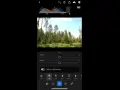 Skogslandskap med en histogramvy som visar SDR och HDR. En knapp för "Edit in HDR mode" är synlig.