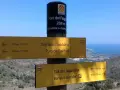Panneau indicateur du GR10 près de Banyuls sur Mer. Le sentier mène à Coll dels Gascons, Puig de Sallfort et Coll de Llagastera.