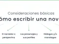 Guía para saber como escribir una novela: trama, narrador, personajes, diálogos y descripciones.
