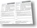 Dwa formularze skierowania na badanie prenatalne, z polami do wypełnienia danych pacjenta i wskazaniami do badań.