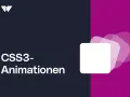 CSS3-Animationen: Ein weißes Quadrat mit abgerundeten Ecken auf einem lila Hintergrund, das die Dynamik von angular animations zeigt.