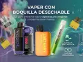 Vaper con boquilla desechable. El algodon vaper es clave para el sabor y flujo de aire.