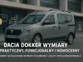 Srebrny Dacia Dokker, praktyczny i funkcjonalny. Sprawdź szczegółowe wymiary paki tego popularnego modelu.