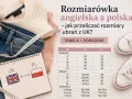 Tabela rozmiarów: rozmiar 16 damski UK to 42 EU i 40 PL. Pomoc w przeliczaniu rozmiarów ubrań z UK.