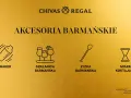 Ikony akcesoriów barmańskich: shaker, szklanice, łyżka barmańska, miarka.