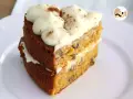 Deliciosa tarta de zanahoria y nueces, con capas de bizcocho esponjoso y un cremoso glaseado.