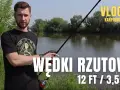 Wędkarz prezentuje jaka wędka karpiowa rzutowa 12 FT / 3,5 LBS nad wodą. Vlog 14.