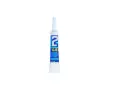 Three glues for models: a bottle of "DIORAMA super glue," a tube of "2 GEL," and a UHU PLUS ENDFEST epoxy kit.