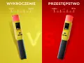 Dwa alkomaty, jeden z wynikiem 0.21% (wykroczenie), drugi z 0.51% (przestępstwo).