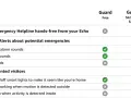 Vergleichstabelle für Alexa Guard: Kostenlose Basisversion und Guard Plus. Bietet Notruf, Alarme & Abschreckung.