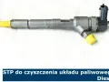 Wtryskiwacz diesla z żółtą nakładką, gotowy do użycia STP formuła do diesla.