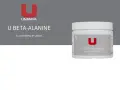 En burk U BETA-ALANINE från UMARA. Denna produkt är designad för att ge en buffrande beta alanin effekt.