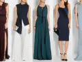 Cinque abiti eleganti per un matrimonio serale: dal bordeaux con spacco al blu notte, idee su come vestirsi.