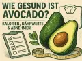 Wie gesund ist Avocado? Kalorien, Nährwerte & Abnehmen. Eine Waage, Maßband und Checkliste deuten auf die gesunde Ernährung mit Avocado hin.