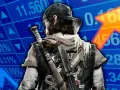 Análisis de Days Gone: un personaje con armas sobre un gráfico bursátil ascendente.