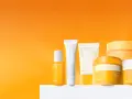 Linia produktów celimax: serum, krem, krem z filtrem, płatki pod oczy i peelingujące.