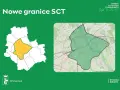 Nowe granice strefy czystego transportu w Warszawie. Mapa pokazuje obszar SCT.