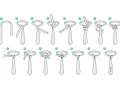 Illustrazione passo-passo per creare un nodo cravatta matrimonio perfetto. Dalla fase 1 alla 15, impara a fare un nodo elegante.
