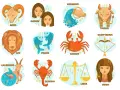 Znak zodiaku rak (Cancer) to jeden z dwunastu symboli astrologicznych, przedstawiony jako pomarańczowy rak.