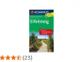 Wanderkarte Eifelsteig von Kompass. Die Karte zeigt einen Holzsteg durch eine Moorlandschaft. Ideal für Tourenplanung.
