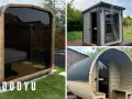 Inspiracje, jak zbudować saunę: nowoczesne, beczkowe i tradycyjne modele. Drewno i szkło tworzą przytulną atmosferę.